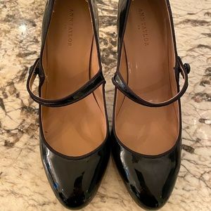 Ann Taylor Black Patent Heels